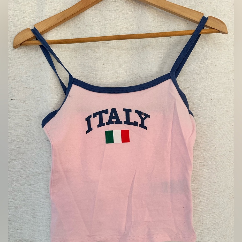 Edikted Pink Camisole with Blue Accents